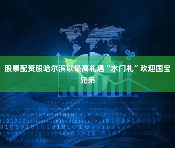 股票配资股哈尔滨以最高礼遇“水门礼”欢迎国宝兄弟